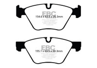 Brake pad set, disc brake DP1493 EBC