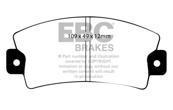 Brake pad set, disc brake DP151 EBC