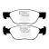 Brake pad set, disc brake DP1530 EBC