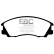 Brake pad set, disc brake DP1531 EBC