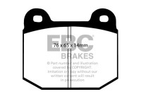 Brake pad set, disc brake DP1537 EBC