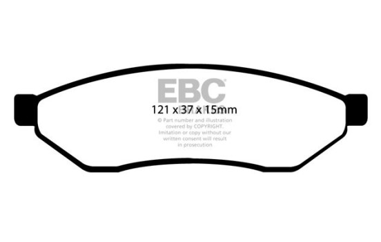 Brake pad set, disc brake DP1546 EBC