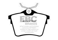 Brake pad set, disc brake DP1551 EBC