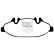 Brake pad set, disc brake DP1553 EBC