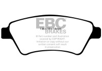 Brake pad set, disc brake DP1569 EBC