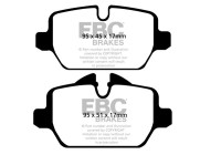 Brake pad set, disc brake DP1576 EBC