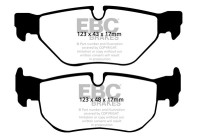 Brake pad set, disc brake DP1577 EBC