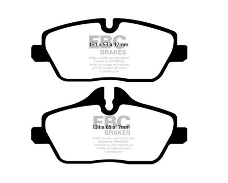 Brake pad set, disc brake DP1578 EBC