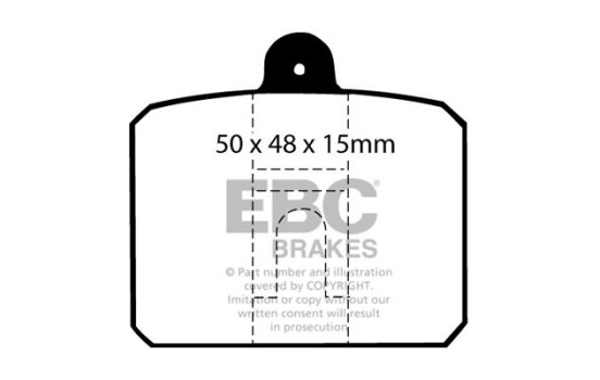 Brake pad set, disc brake DP159 EBC