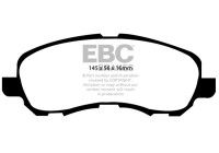 Brake pad set, disc brake DP1614 EBC
