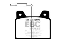 Brake pad set, disc brake DP163 EBC
