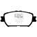 Brake pad set, disc brake DP1642 EBC
