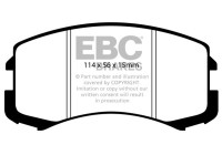 Brake pad set, disc brake DP1678 EBC