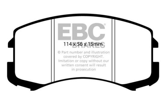 Brake pad set, disc brake DP1678 EBC