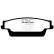 Brake pad set, disc brake DP1693 EBC