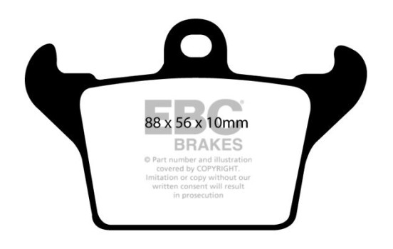 Brake pad set, disc brake DP1719 EBC
