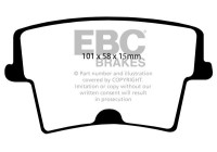 Brake pad set, disc brake DP17222 EBC