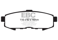 Brake pad set, disc brake DP1733 EBC
