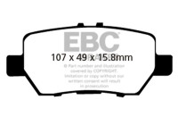 Brake pad set, disc brake DP1736 EBC