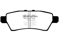 Brake pad set, disc brake DP1748 EBC