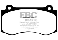 Brake pad set, disc brake DP1764 EBC
