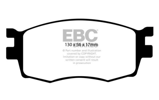 Brake pad set, disc brake DP1768 EBC