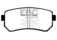 Brake pad set, disc brake DP1769 EBC