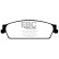Brake pad set, disc brake DP1780 EBC