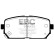 Brake pad set, disc brake DP1810 EBC