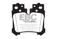 Brake pad set, disc brake DP1812 EBC