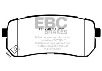 Brake pad set, disc brake DP1814 EBC