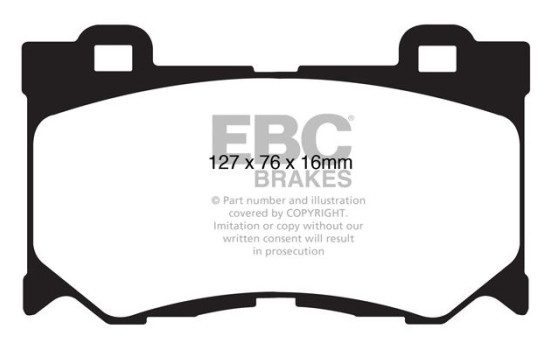 Brake pad set, disc brake DP1823 EBC, Image 2