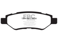 Brake pad set, disc brake DP1829 EBC