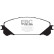 Brake pad set, disc brake DP1837 EBC