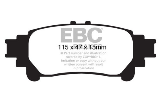 Brake pad set, disc brake DP1850 EBC