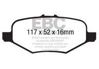 Brake pad set, disc brake DP1887 EBC