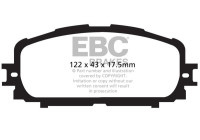 Brake pad set, disc brake DP1897 EBC