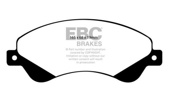 Brake pad set, disc brake DP1916 EBC