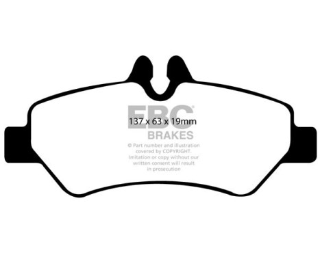 Brake pad set, disc brake DP1927 EBC