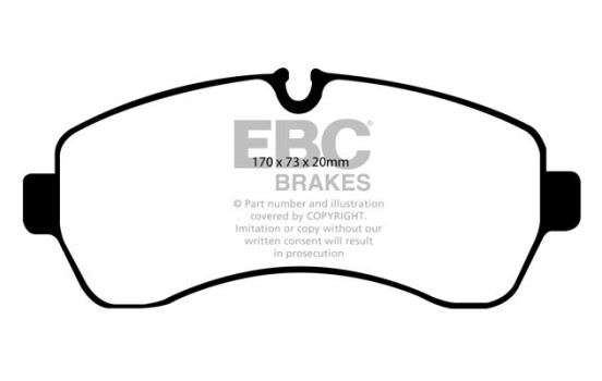 Brake pad set, disc brake DP1928 EBC