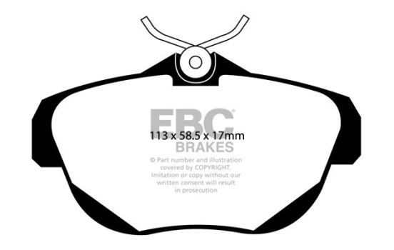 Brake pad set, disc brake DP1971 EBC