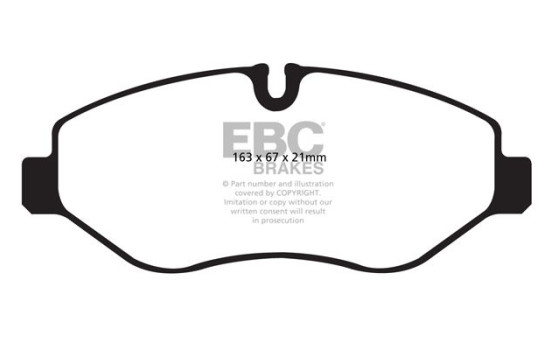 Brake pad set, disc brake DP1980 EBC