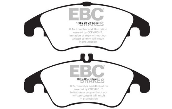 Brake pad set, disc brake DP1991 EBC
