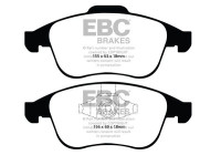 Brake pad set, disc brake DP1992 EBC