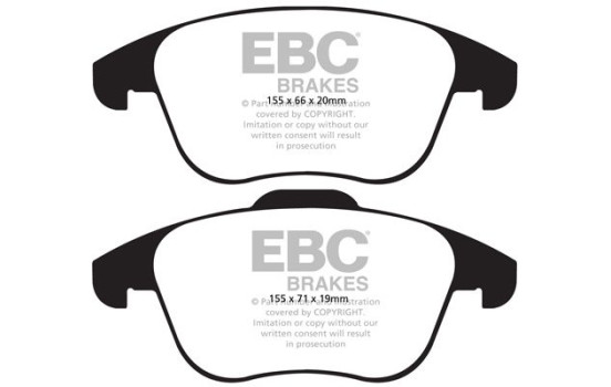 Brake pad set, disc brake DP1997 EBC