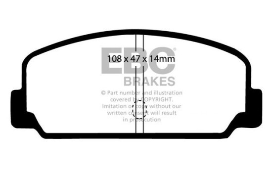 Brake pad set, disc brake DP200 EBC