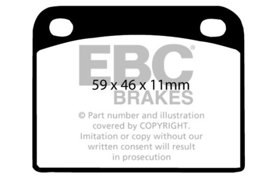 Brake pad set, disc brake DP217 EBC