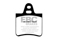 Brake pad set, disc brake DP222 EBC