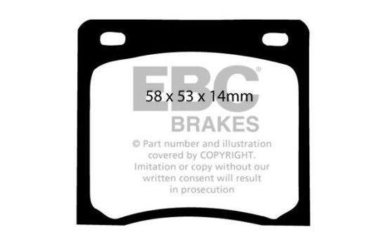 Brake pad set, disc brake DP237 EBC