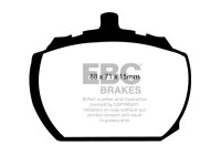 Brake pad set, disc brake DP240 EBC